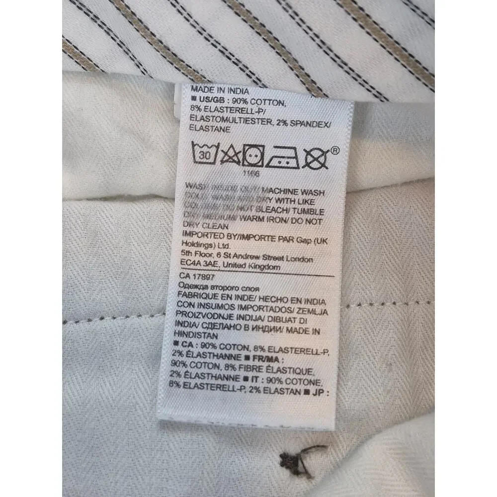 Banana Republic Fulton Rapid Movement Chino Pants Mens Khaki 30x32